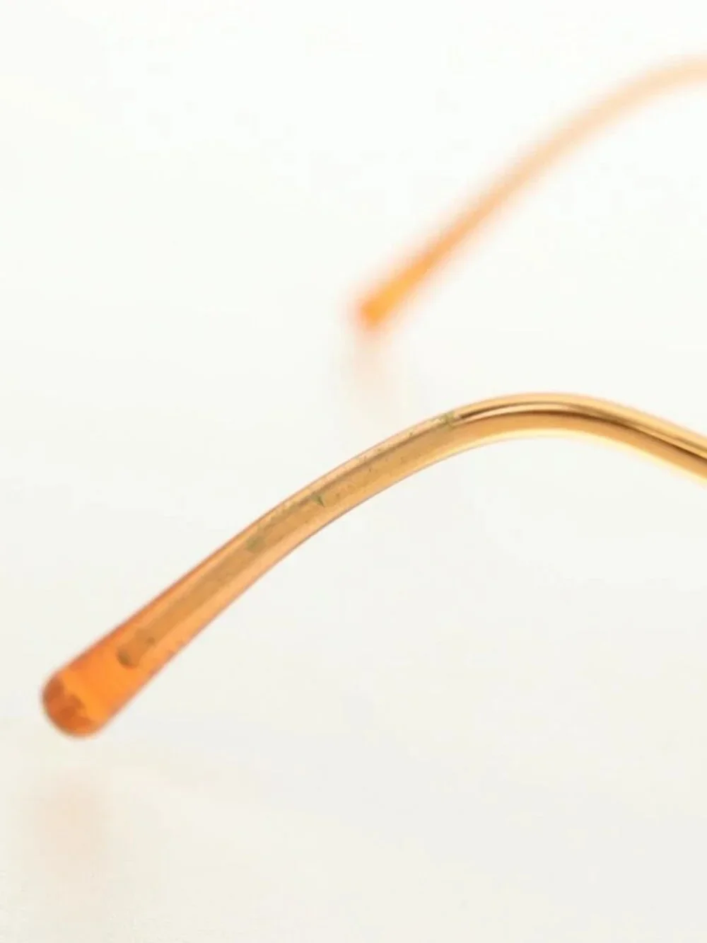 CHANEL Sunglasses metal Orange CC Auth yk20403SAM